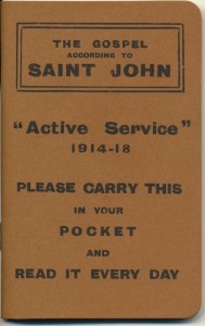 John's Gospel given to troops
